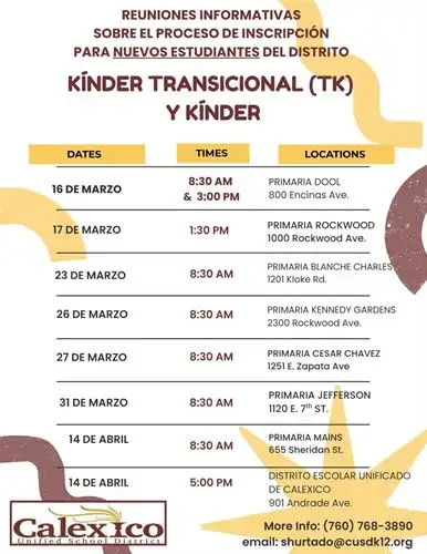 Informacion para registro