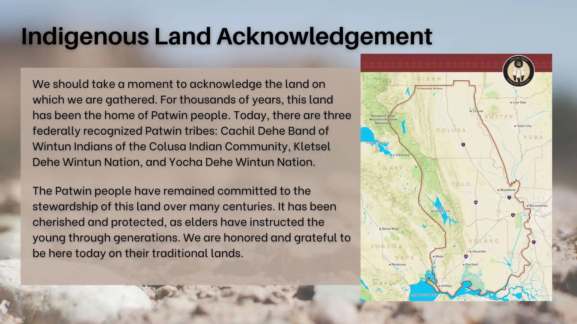 Land Acknowledgement