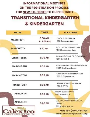 Registration information english