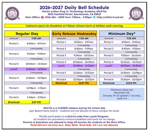 2526 MLKTA Daily Bell Schedule ... click on image for copy