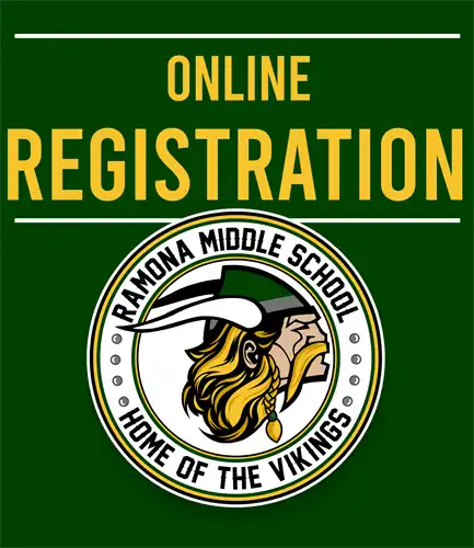 Ramona's emblem with the title Online Registration