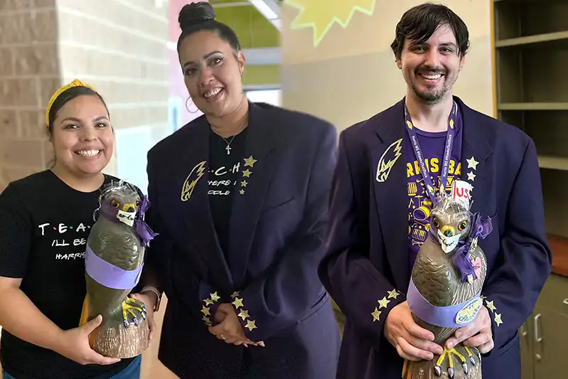 Teachers smiling