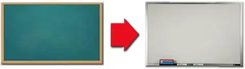 Chalkboard Replacement to Dry-Erase Marker Boards
