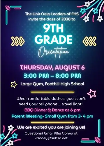Class of 2030 Flyer