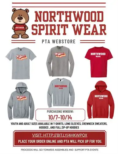 nw spirit wear 26/27