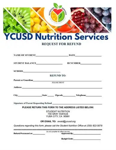 Request for Refund Form