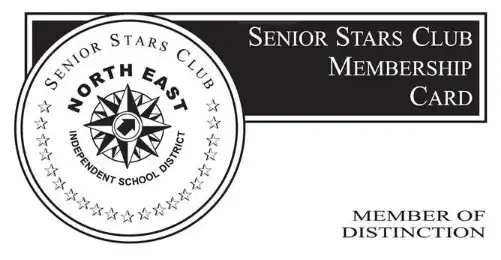 Senior Stars Club Membership Card