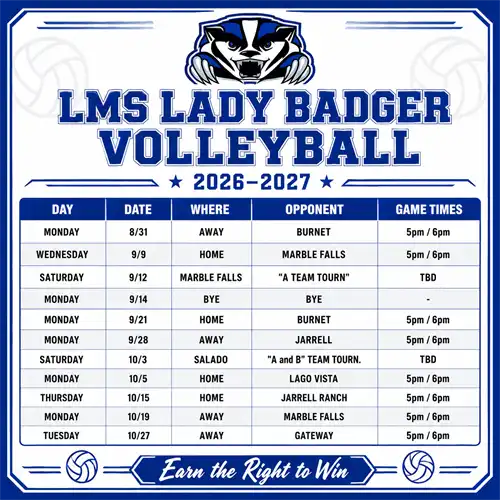 LMS vb schedule updated
