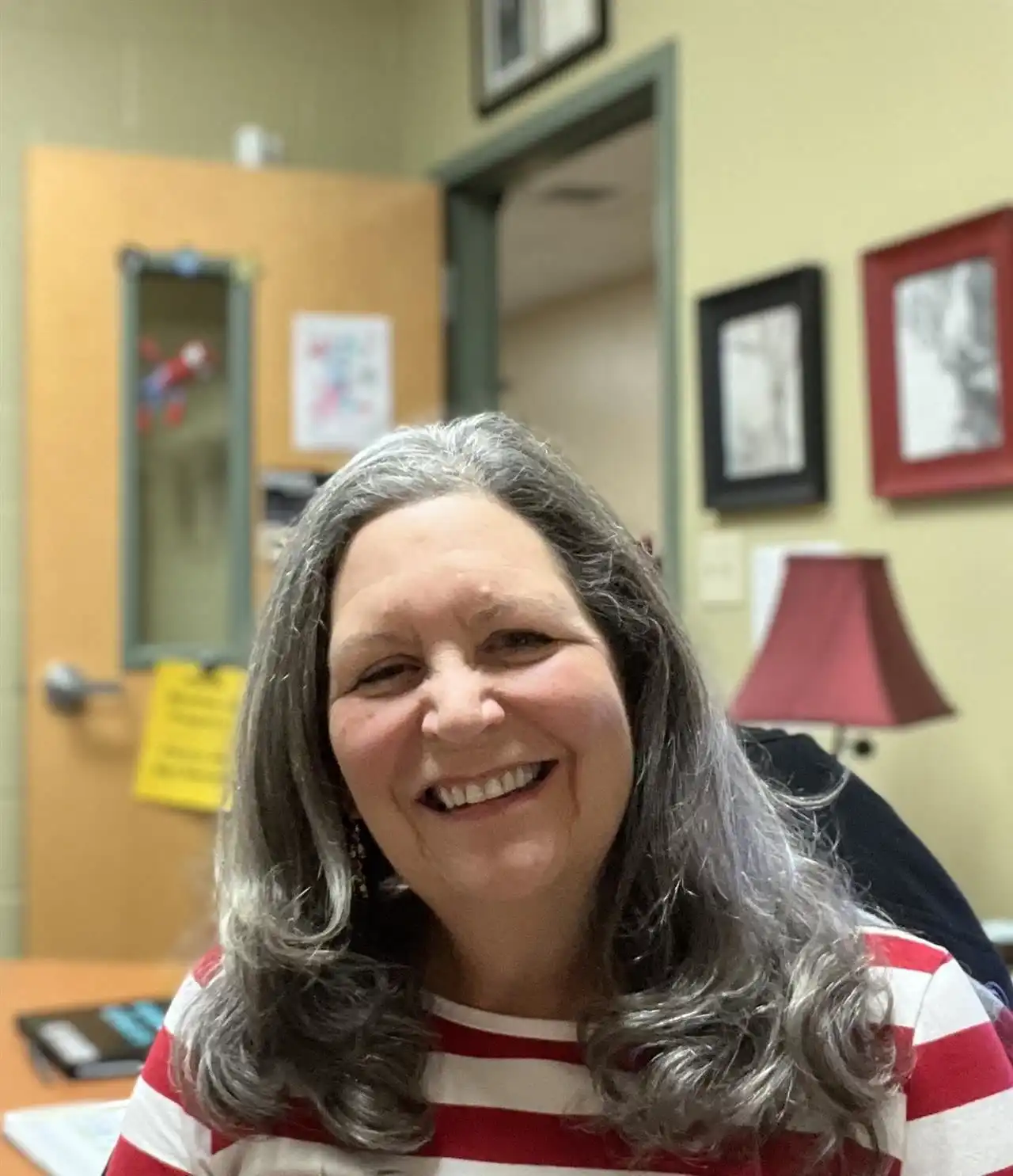 woman smiling