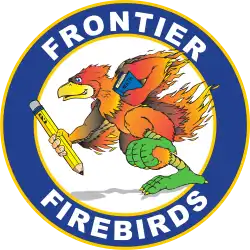 frontier firebirds school logo.