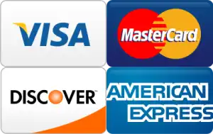 Credit Cards accepted and PAY NOW
