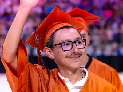 student smiling
