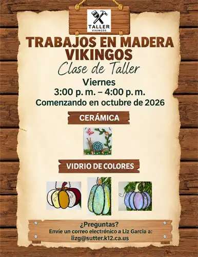 Viking Woodworks Classes- Spanish Flyer