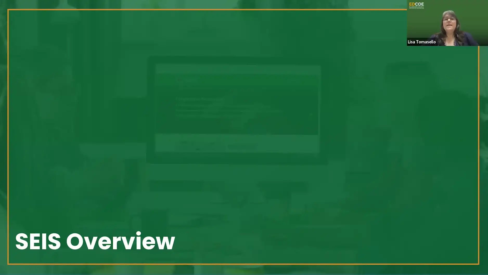 Navigating SEIS for District Level Users - Module 1 - SEIS Overview