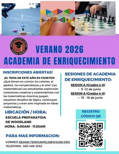 Enrichment Academy 2026 Flyer - Spanish update