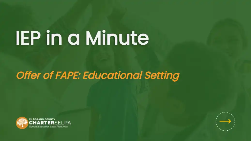 Thumbnail for IEP in a Minute 12