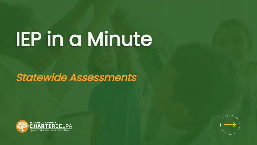 Thumbnail for IEP in a Minute 9