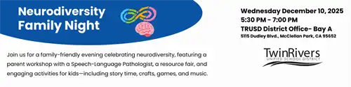 Neurodiversity Family Night banner
