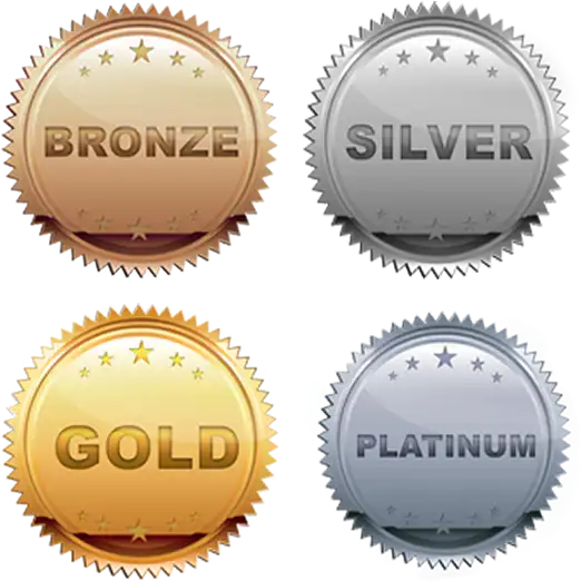 Download Platinum Gold Silver Bronze Sponsorship PNG Image with No Background - PNGkey.com