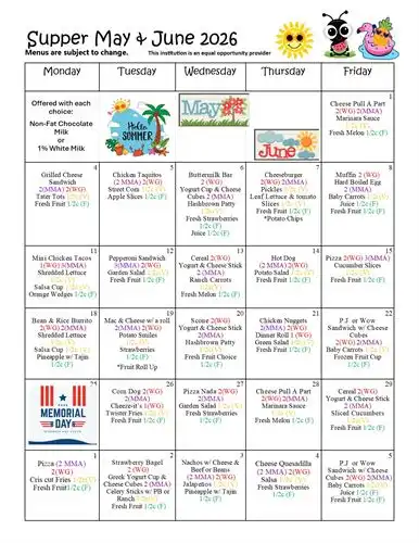 Supper May & June 2026