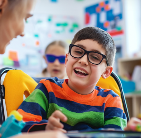 Student with teacher