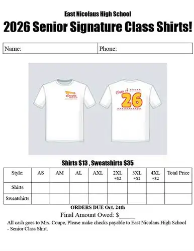 order form 2026 shirt