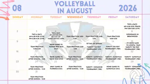 VB Aug. Calendar