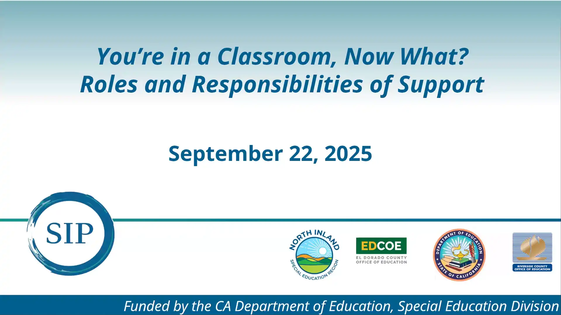 Session Two: Roles and Responsibilities of Support Graphic