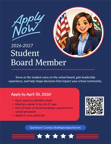 student board member flyer