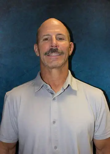 prussel with blue background