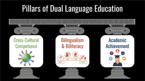 Pillars of Dial Language Education infographic