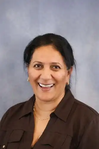 woman smiling