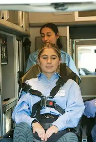 EMT student practice transporting patients