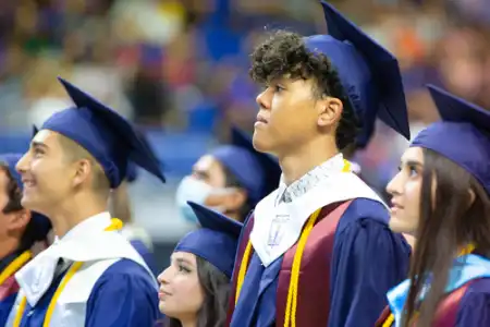 students graduating