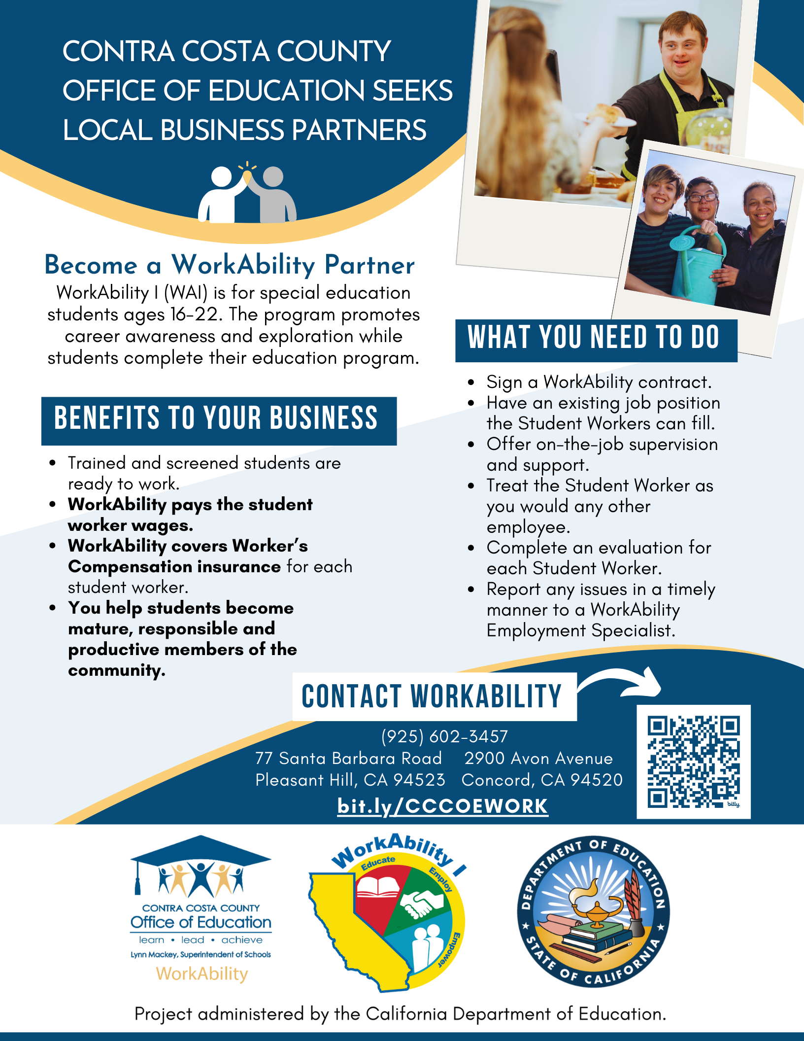 Flyer on becoming a WorkAbility partner