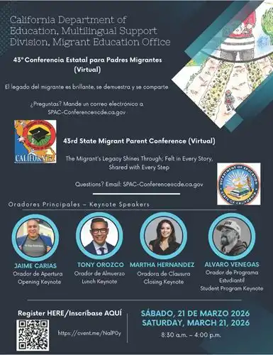 43rd State Migrant Parent Conference (Virtual)