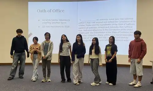 Oath of Office - New 2025-2026 Student Governing Board Members