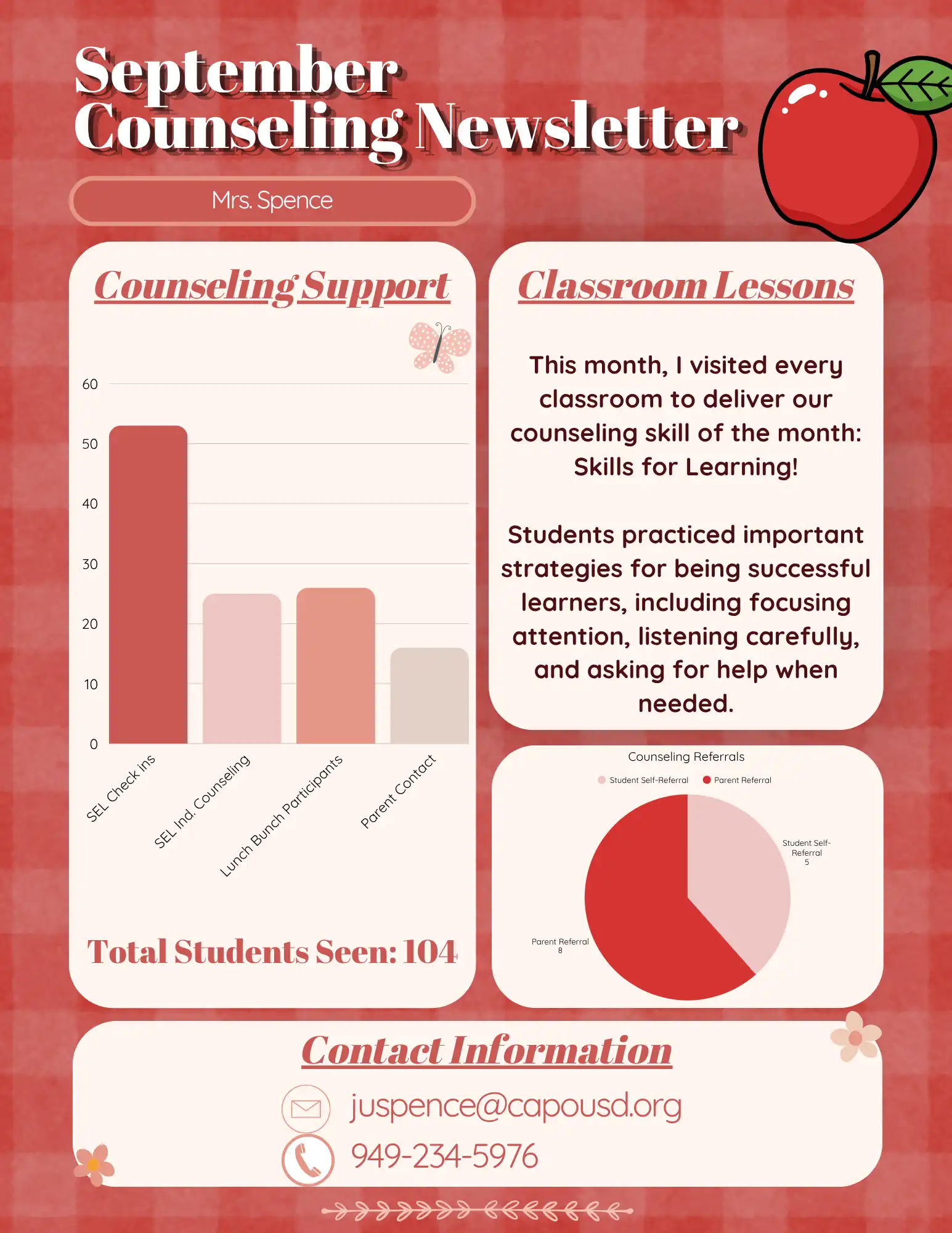 September Counseling Newsletter