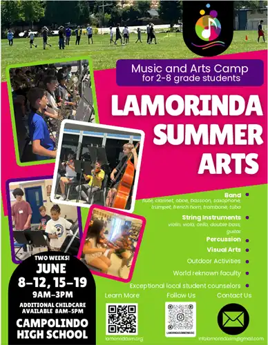 Lamorinda Summer Arts flyer