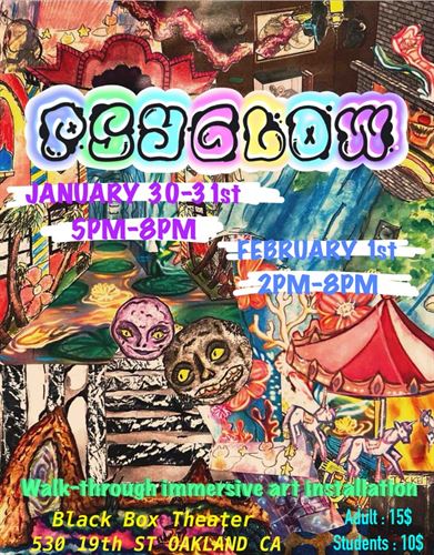 PSYGLOW Show Poster January 2025