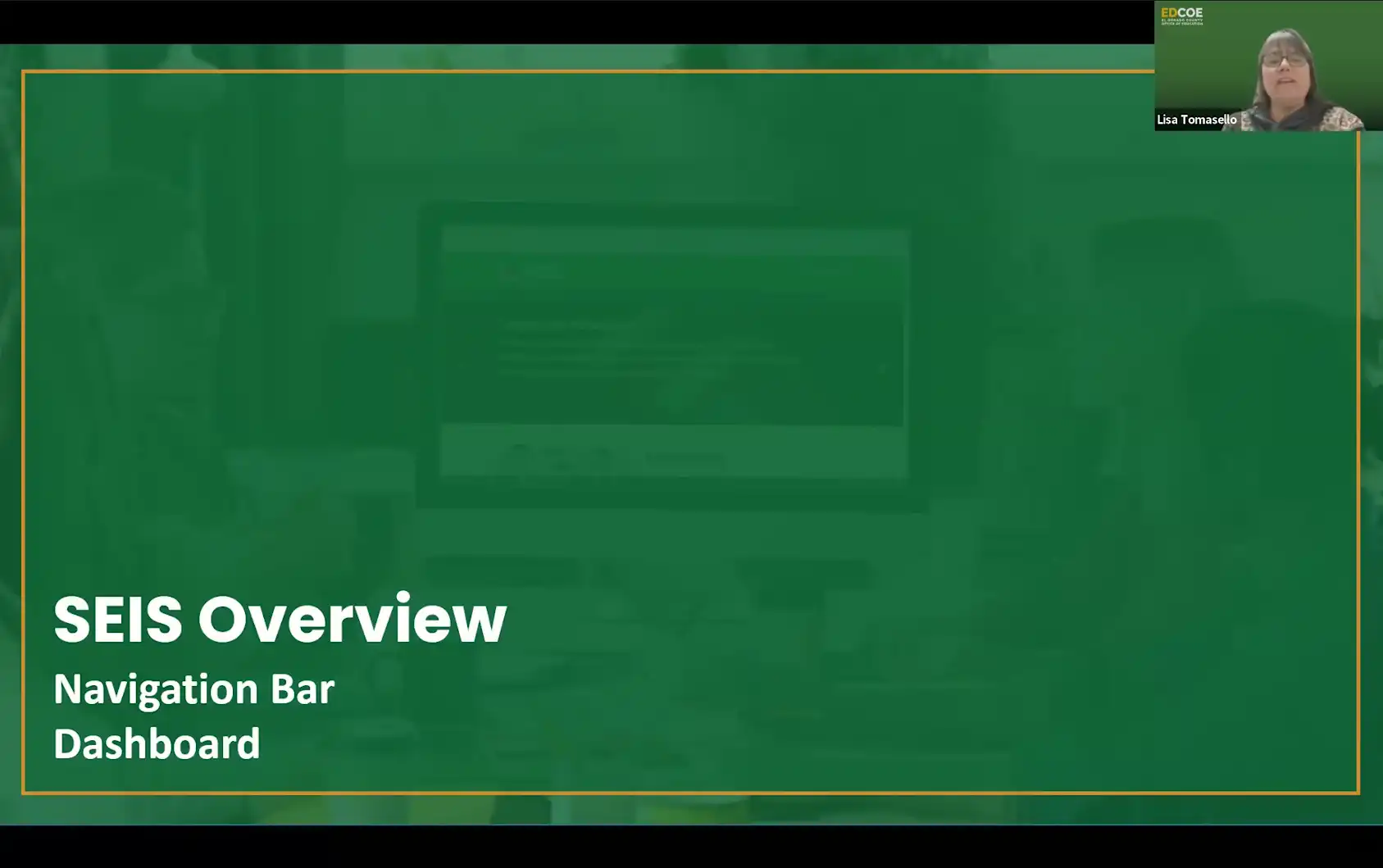 SEIS For Case Managers Part 2 - Module 1 - SEIS Overview
