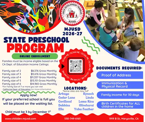 English enrollment flyer