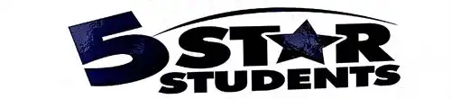 5 start students clipart logo