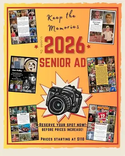 2026 Yearbook Ad flyer