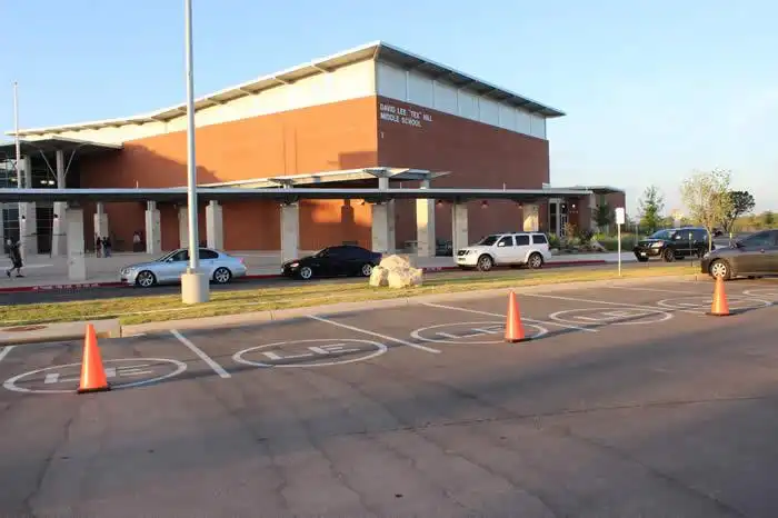 Hill Middle School on the first day of school 