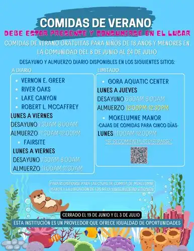 Summer Meals - Spanish