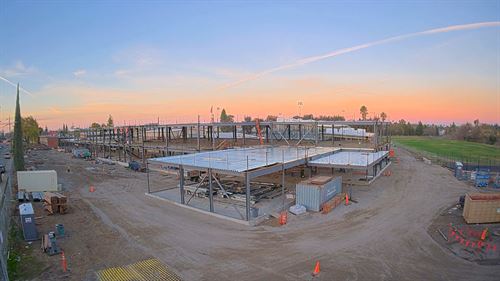 steel construction progress