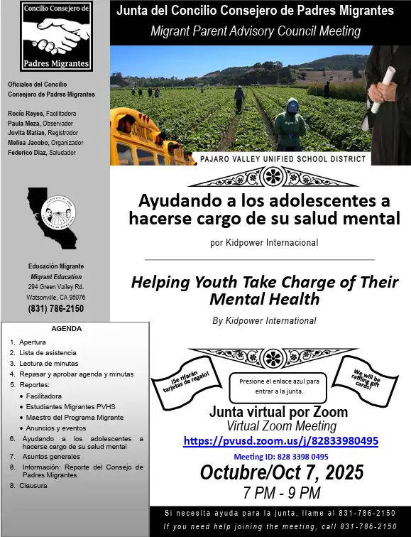 October PAC Meeting Flyer