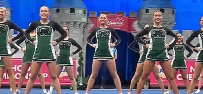 Cheer Performing at a Competition