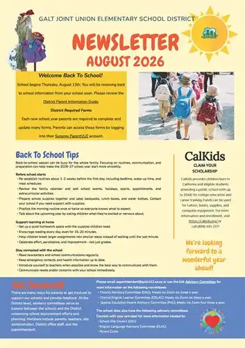 August 2026 Newsletter